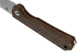 Fox Black Fox Ciol Folding Knife BF-748MIB Dark Brown Micarta Pocket Knife, Denis Simonutti Design -Famous Knife Shop FOBF 748MIB 05 fox knives