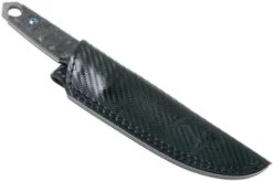 Fox Knives Ryu FX-634DCF Marble Carbon Fibre, Herringbone Damascus, Fixed Knife, Black Roc Knives Design -Famous Knife Shop FOFX 634DCF 06 fox knives