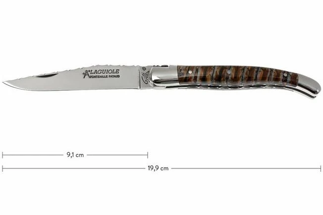 Fontenille Pataud Traditional 11 Cm, Guilloché, Mammoth Tooth, L11MMTG 3 Fontenille Pataud Traditional 11 Cm, Guilloché, Mammoth Tooth, L11MMTG
