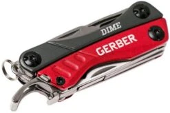 Gerber Dime Micro Multitool Red, 30-000417 -Famous Knife Shop GERB30 000417 04 gerber gerb30 000417 04