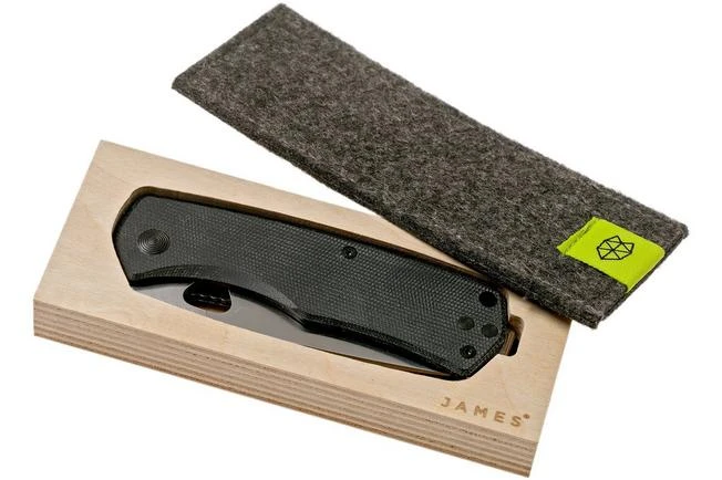 The James Brand Folsom KN102143-00 Black Micarta + Satin Pocket Knife 10 The James Brand Folsom KN102143-00 Black Micarta + Satin Pocket Knife - Image 8