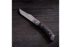 Jack Wolf Cyborg Jack CYBO-01-CDMO Fat Carbon Dark Matter Orange, Slipjoint Pocket Knife