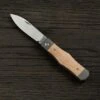 Jack Wolf Vampire Jack VAMPI-01-NAT Natural Canvas Micarta Slipjoint Pocket Knife -Famous Knife Shop JW VAMPI 01 NAT 01 jackwolf