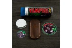 Jack Wolf Vampire Jack VAMPI-01-NAT Natural Canvas Micarta Slipjoint Pocket Knife -Famous Knife Shop JW VAMPI 01 NAT 03 jackwolf