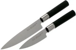 Kai Wasabi Black Two-piece Knife Set, Paring Knife And Utility Knife -Famous Knife Shop KA67 W20 03 kai wasabi