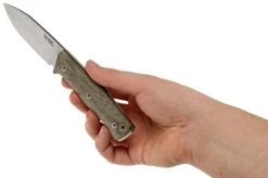 LionSteel B35 CVG Green Canvas Micarta Bushcraft Knife 15 LionSteel B35 CVG Green Canvas Micarta Bushcraft Knife -Famous Knife Shop LI B35 CVG 06 lionsteel
