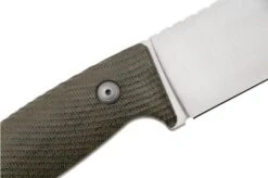 LionSteel M3 M3-CVG Green Canvas Micarta Fixed Knife -Famous Knife Shop LI M3 CVG 05 lionsteel
