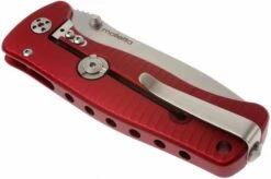 LI-SR2A-OS LionSteel SR-2A-OS, Aluminum, Red/satin -Famous Knife Shop LI SR2A RS 03 lionsteel li sr2a rs d3
