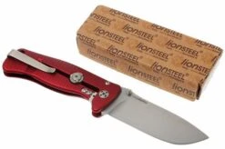 LI-SR2A-OS LionSteel SR-2A-OS, Aluminum, Red/satin -Famous Knife Shop LI SR2A RS 07 lionsteel li sr2a rs d7