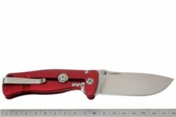 LI-SR2A-OS LionSteel SR-2A-OS, Aluminum, Red/satin -Famous Knife Shop LI SR2A RS 09 lionsteel li sr2a rs d8