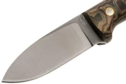 LT Wright Next Gen, A2, Matte Python Micarta, Leather Sheath, Bushcraft Knife -Famous Knife Shop LT NG PYM LS 03 lt wright