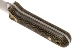 LT Wright Next Gen, A2, Matte Python Micarta, Leather Sheath, Bushcraft Knife -Famous Knife Shop LT NG PYM LS 04 lt wright