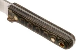 LT Wright Next Gen, A2, Matte Python Micarta, Leather Sheath, Bushcraft Knife -Famous Knife Shop LT NG PYM LS 05 lt wright