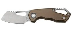 MKM Isonzo FX03M-2TBR, Cleaver Stonewashed Böhler M390 Bronze Titanium, Pocket Knife