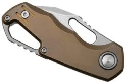 MKM Isonzo FX03M-3TBR, Clip Point Stonewashed Böhler M390 Bronze Titanium, Pocket Knife 13 MKM Isonzo FX03M-3TBR, Clip Point Stonewashed Böhler M390 Bronze Titanium, Pocket Knife -Famous Knife Shop MMK FX03M 3TBR 06 mkm