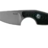 MKM Mikro 1 Drop, Stonewashed Black G10 Neck Knife, Jesper Voxnaes Design -Famous Knife Shop MMK MR01 GBK 01 mkm knives