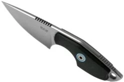 MKM Mikro 1 Drop, Stonewashed Black G10 Neck Knife, Jesper Voxnaes Design -Famous Knife Shop MMK MR01 GBK 04 mkm knives