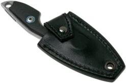 MKM Mikro 1 Drop, Stonewashed Black G10 Neck Knife, Jesper Voxnaes Design -Famous Knife Shop MMK MR01 GBK 06 mkm knives