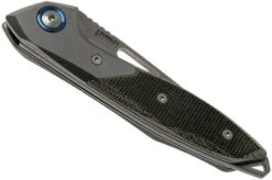 MKM Cellina MY02-GCT Titanium Bolsters, Green Canvas Micarta Pocket Knife, Lucas Burnley Design -Famous Knife Shop MMK MY02 GCT 04 mkm knives