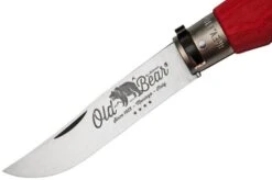 Old Bear Classical Red XL, 9307-23-MRK Pocket Knife -Famous Knife Shop OB9307 23 MRK 03 oldbear
