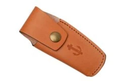 Otter Anchor Knife SET 173 Large Stainless, Grenadilla, Brass Anchor, Leather Strap, Pocket Knife -Famous Knife Shop ORSET173 08 otter