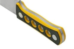 QSP Knife Canary QS141-A1 Stonewashed, Black Yellow G10, Neck Knife -Famous Knife Shop QS141 A1 04 qsp