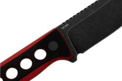 QSP Knife Canary QS141-B2 Blackwashed, Black Red G10, Neck Knife -Famous Knife Shop QS141 B2 05 qsp