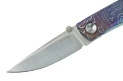Real Steel Luna Boost Titanium Exclusive RL7071FD Pocket Knife, Fine TI-Damascus Pattern -Famous Knife Shop RL7071FD 03 realsteel