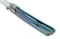 Real Steel Luna Boost Titanium Exclusive RL7071FD Pocket Knife, Fine TI-Damascus Pattern -Famous Knife Shop RL7071FD 06 realsteel