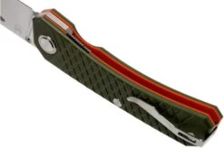 Real Steel Akuma 9112 Green Pocket Knife, Ivan Braginets Design -Famous Knife Shop RL9112 05 real steel