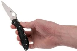 Spyderco Delica 4 C11FPBK Pocket Knife -Famous Knife Shop SPC11FPBK 08 spyderco spc11fpbk 08