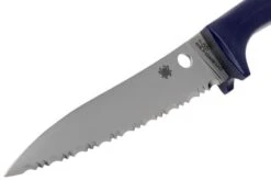 Spyderco Counter Puppy Serrated Tomato Knife Purple, K20SPR -Famous Knife Shop SPK20SPR 03 spyderco
