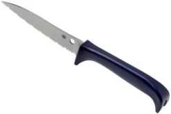 Spyderco Counter Puppy Serrated Tomato Knife Purple, K20SPR -Famous Knife Shop SPK20SPR 06 spyderco