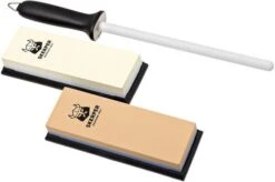 Skerper Basic Sharpening Set 180/600/1000/3000 With Ceramic Sharpening Steel, SH004