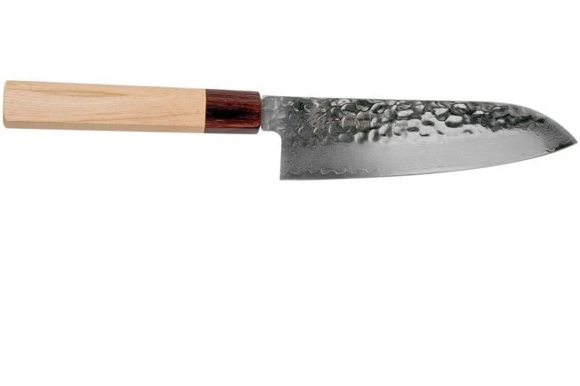 Sakai Takayuki Santoku 33-Layer Damascus Hammered WA 17 Cm 4 Sakai Takayuki Santoku 33-Layer Damascus Hammered WA 17 Cm - Image 2