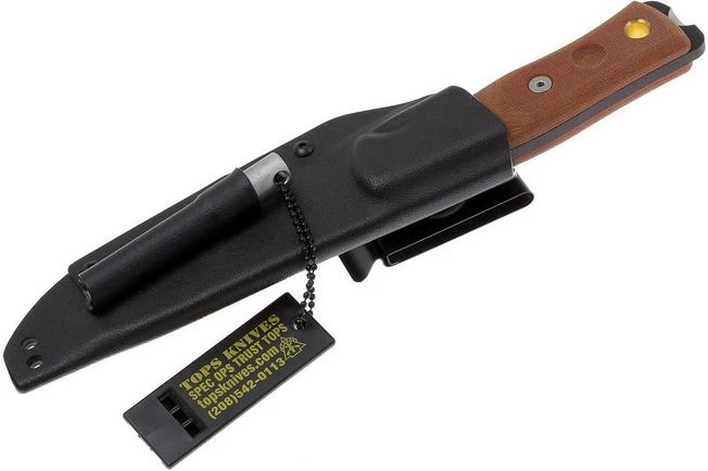 TOPS Knives B.O.B. Fieldcraft Brown Micarta BROS-01 8 TOPS Knives B.O.B. Fieldcraft Brown Micarta BROS-01 - Image 6