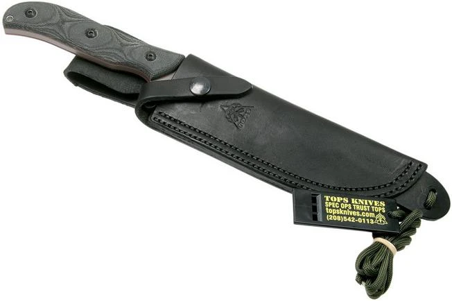 TOPS Knives TOPS Silent Hero Smooth HERO-02 Survival Knife, Anton Du Plessis Design 8 TOPS Knives TOPS Silent Hero Smooth HERO-02 Survival Knife, Anton Du Plessis Design - Image 6