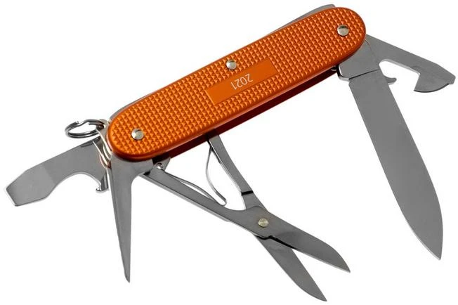 Victorinox Pioneer X Alox Tiger Orange Limited Edition 2021 0.8231.L21 Swiss Pocket Knife 4 Victorinox Pioneer X Alox Tiger Orange Limited Edition 2021 0.8231.L21 Swiss Pocket Knife - Image 2