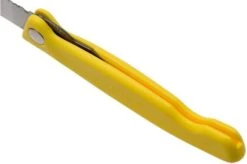 Victorinox SwissClassic Foldable Vegetable Knife Yellow Serrated, 6.7836.F8B -Famous Knife Shop VT6 7836 F8B 05 victorinox