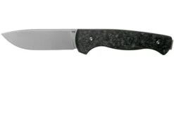 WE Knife MRF 925C Shredded Carbon Fibre, Polished Beadblast Slipjoint Pocket Knife, Markus Reichart Design