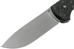 WE Knife MRF 925C Shredded Carbon Fibre, Polished Beadblast Slipjoint Pocket Knife, Markus Reichart Design -Famous Knife Shop WK925C 03 we knife