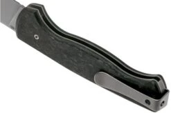 WE Knife MRF 925C Shredded Carbon Fibre, Polished Beadblast Slipjoint Pocket Knife, Markus Reichart Design -Famous Knife Shop WK925C 05 we knife