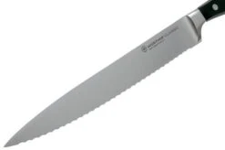 Wüsthof Classic Serrated Carving Knife 23 Cm, 1040100923 10 Wüsthof Classic Serrated Carving Knife 23 Cm, 1040100923 -Famous Knife Shop WU1040100923 03 wusthof classic v202009