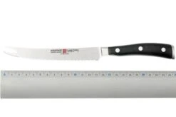 Wüsthof Classic IKON Tomato Knife 14 Cm (5") 11 Wüsthof Classic IKON Tomato Knife 14 Cm (5") -Famous Knife Shop WU4136 05 wusthof classic ikon black 4136 tomatenmes d5