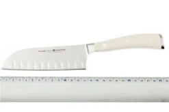 Wüsthof IKON White Santoku Knife 14 Cm (5") -Famous Knife Shop WU4172 0 05 wusthof classic ikon 4172 0 14 santoku d5